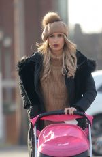 FERNE MCCANN Show Her New Hair Color Out in Essex 01/26/2018