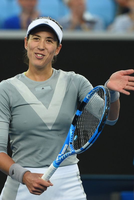 GARBINE MUGURUZA at Australian Open Tennis Tournament in Melbourne 01/16/2018