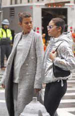 GEORGIA FOWLER and SHANINA SHAIK Leaves a Gym in New York 01/12/2018