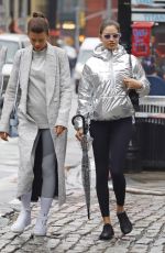 GEORGIA FOWLER and SHANINA SHAIK Leaves a Gym in New York 01/12/2018