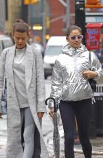 GEORGIA FOWLER and SHANINA SHAIK Leaves a Gym in New York 01/12/2018