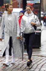 GEORGIA FOWLER and SHANINA SHAIK Leaves a Gym in New York 01/12/2018