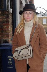 GEORGIA TOFFOLO Leaves Bluebird Restaurant in London 01/25/2018