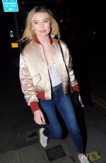 GEORGIA TOFFOLO Out for Dinner in London 01/05/2018