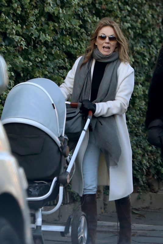 GERI HALLIWELL Out and About  in London 01/17/2018
