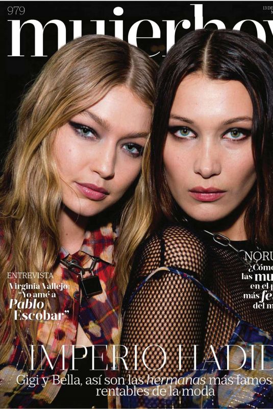 GIGI and BELLA HADID in Mujer Hoy Magazine, January 2018 Issue