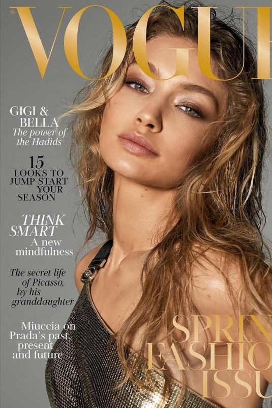 GIGI and BELLA HADID in Vogue Magazine, UK March 2018