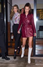 GIGI and BELLA HADID Night Out in New York 01/11/2018