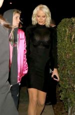 GIGI GORGEOUS Leaves Delilah Nightclub in West Hollywood 01/11/2018