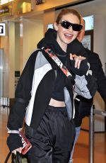 GIGI HADID Arrives in Tokyo 01/25/2018