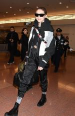 GIGI HADID Arrives in Tokyo 01/25/2018