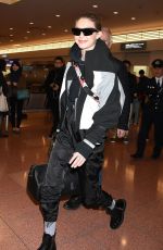 GIGI HADID Arrives in Tokyo 01/25/2018