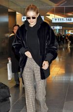GIGI HADID at Haneda International Airport in Tokyo 01/26/2018