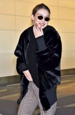 GIGI HADID at Haneda International Airport in Tokyo 01/26/2018