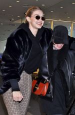 GIGI HADID at Haneda International Airport in Tokyo 01/26/2018