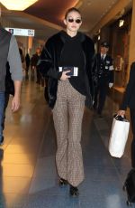 GIGI HADID at Haneda International Airport in Tokyo 01/26/2018