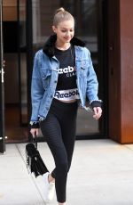 GIGI HADID Leaves Her Apartment in New York 01/19/2018