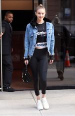 GIGI HADID Leaves Her Apartment in New York 01/19/2018