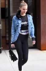 GIGI HADID Leaves Her Apartment in New York 01/19/2018