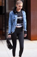 GIGI HADID Leaves Her Apartment in New York 01/19/2018