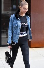 GIGI HADID Leaves Her Apartment in New York 01/19/2018