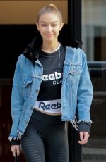 GIGI HADID Leaves Her Apartment in New York 01/19/2018