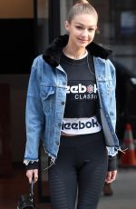GIGI HADID Leaves Her Apartment in New York 01/19/2018