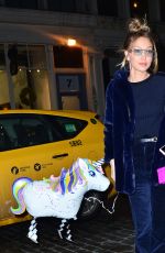 GIGI HADID Night Out in New York 01/08/2018