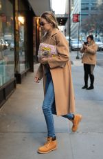 GIGI HADID Out and About in New York 01/13/2018