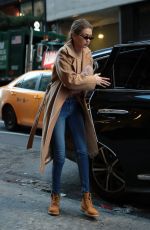 GIGI HADID Out and About in New York 01/13/2018