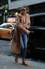 GIGI HADID Out and About in New York 01/13/2018