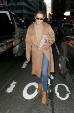 GIGI HADID Out and About in New York 01/13/2018