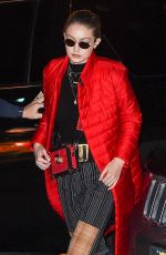 GIGI HADID Out and About in New York 01/23/2018