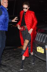 GIGI HADID Out and About in New York 01/23/2018