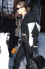GIGI HADID Out and About in New York 01/24/2018