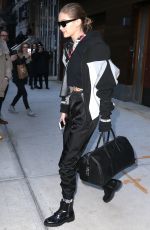 GIGI HADID Out and About in New York 01/24/2018