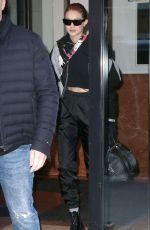 GIGI HADID Out and About in New York 01/24/2018