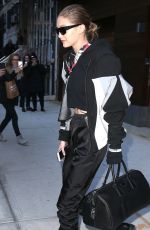 GIGI HADID Out and About in New York 01/24/2018