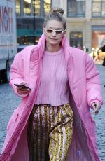 GIGI HADID Out for Lunch in New York 01/09/2018