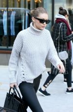 GIGI HADID Out for Lunch in New York 01/15/2018