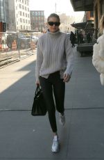 GIGI HADID Out for Lunch in New York 01/15/2018