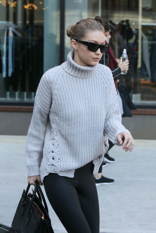 GIGI HADID Out for Lunch in New York 01/15/2018