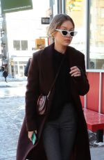 GIGI HADID Out in New York 01/06/2018