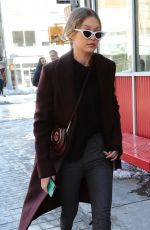 GIGI HADID Out in New York 01/06/2018