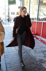 GIGI HADID Out in New York 01/06/2018