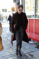 GIGI HADID Out in New York 01/06/2018