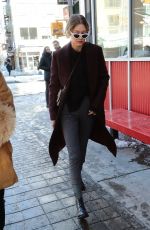 GIGI HADID Out in New York 01/06/2018