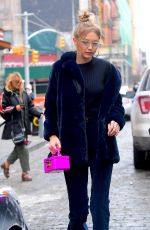 GIGI HADID Out Shopping in New York 01/08/2018