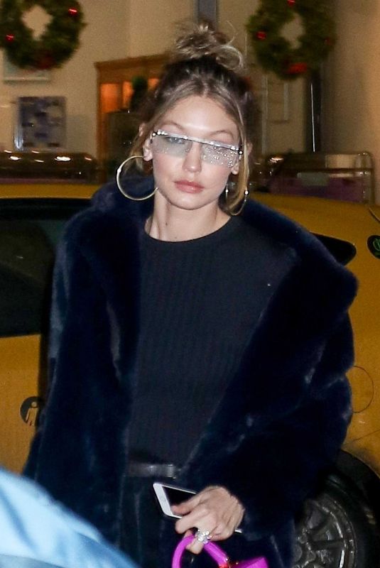 GIGI HADID Out Shopping in New York 01/08/2018