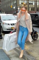 GIGI HADID Shopping at Givenchy Store in New York 01/11/2018